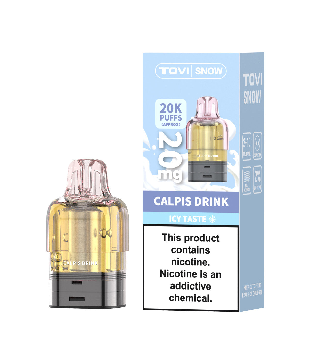 TOVISNOW-ICEMAXI 20K Puffs 冰爆系列-可尔必思（Calpis Drink ）